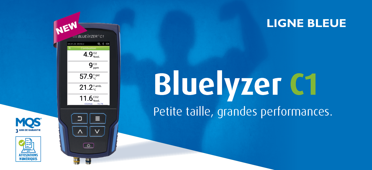 Bluelyzer C1 analyseur de combustion