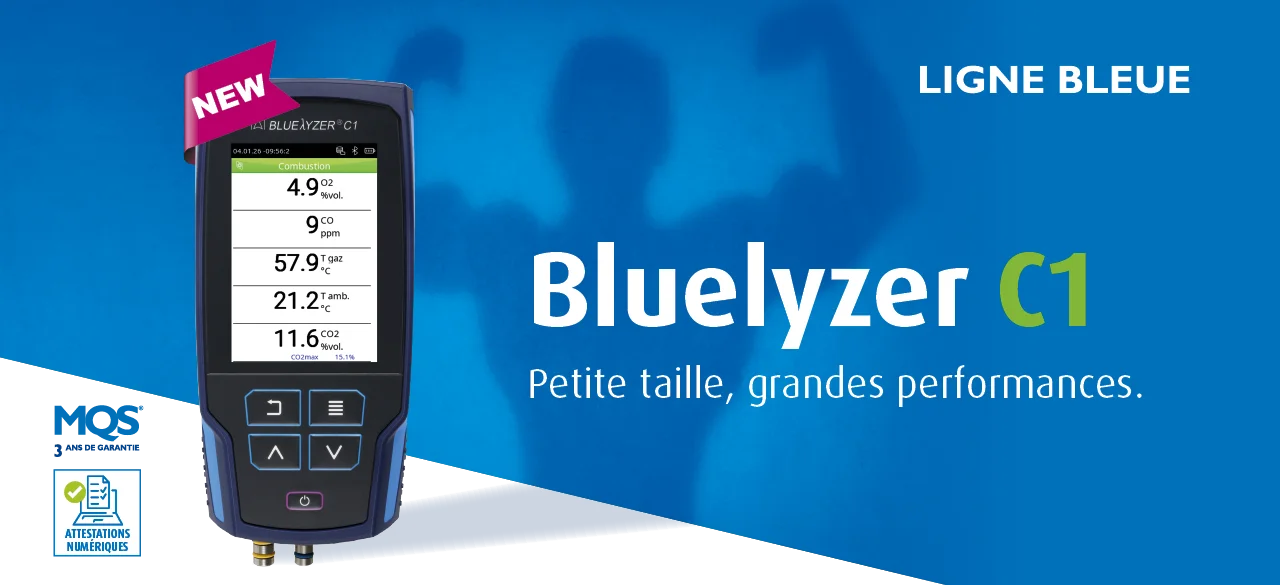 Bluelyzer C1 analyseur de combustion