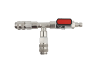 LIGNE BLEUE pièce en T DN5 avec robinet 20 bar