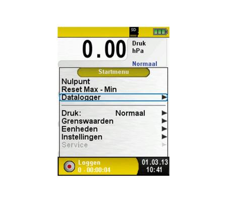 BLAUWE LIJN Datalogfunctie