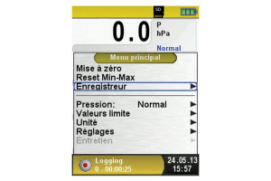 LIGNE BLEUE Fonction datalogging