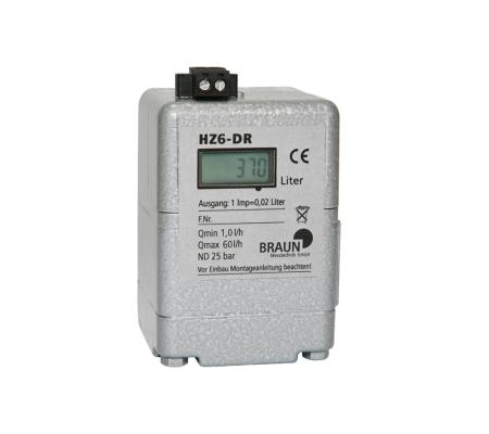 Braun HZ DR compteurs pour mazout avec transmetteur d'impulsion