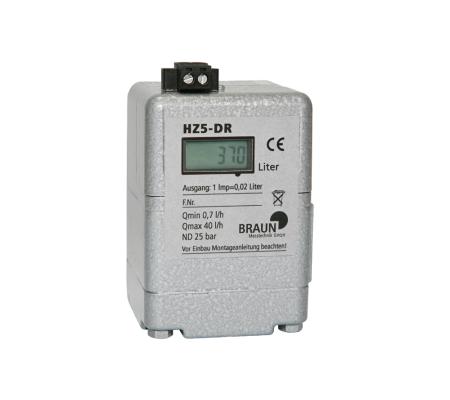 Braun HZ DR compteurs pour mazout avec transmetteur d'impulsion
