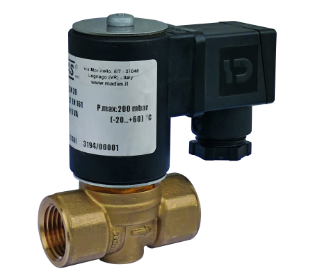 Madas Elektromagneetventiel NG 200 mbar - R 3/8”