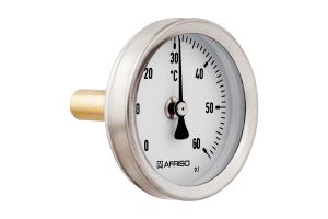 EURO-INDEX Bimetaal thermometers met verzinkt stalen behuizing