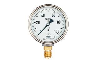 EURO-INDEX Manomètres à capsule avec boîtier en inox