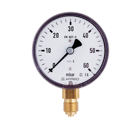 EURO-INDEX Manomètres à capsule avec boîtier en acier