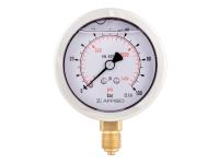 EURO-INDEX Manomètres avec boîtier en inox et avec glycerine