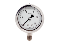 EURO-INDEX Manometers volledig in inox en glycerine