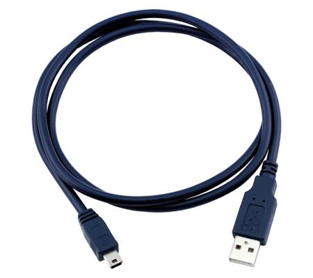 LIGNE BLEUE Câble de charge et de données mini-USB