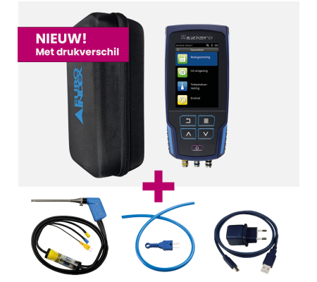 rookgasanalyser met drukverschil