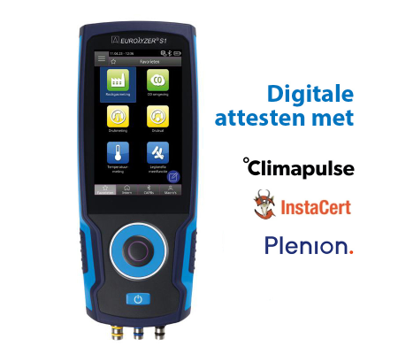BLAUWE LIJN Eurolyzer S1 O2, CO2, CO in Sortimo koffer