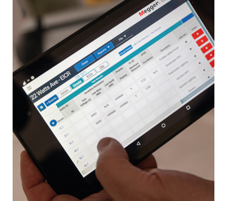 Megger CertSuite logiciel et application de rapports