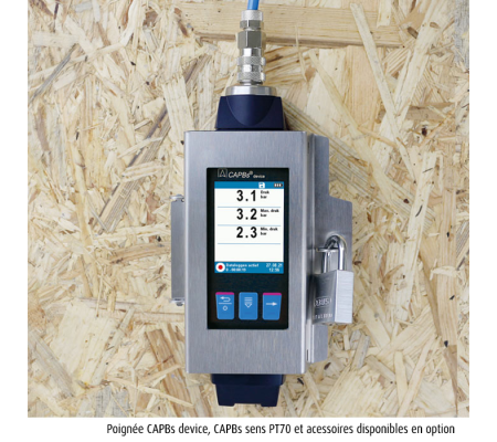 LIGNE BLEUE support mural pour le CAPBs device