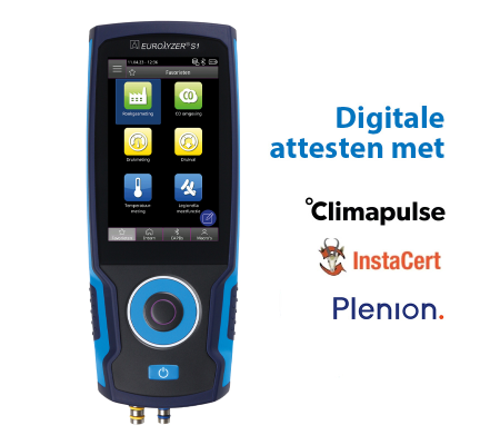 BLAUWE LIJN Eurolyzer S1 O2, CO2, CO in Sortimo koffer