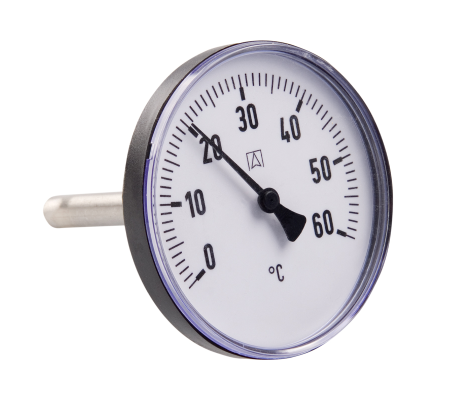 EURO-INDEX Bimetaal thermometers met plastic behuizing en inox huls